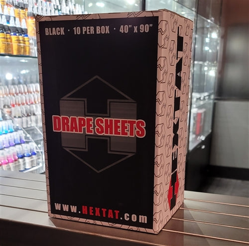 HEXTAT Black Drape Sheets (Box of 10)