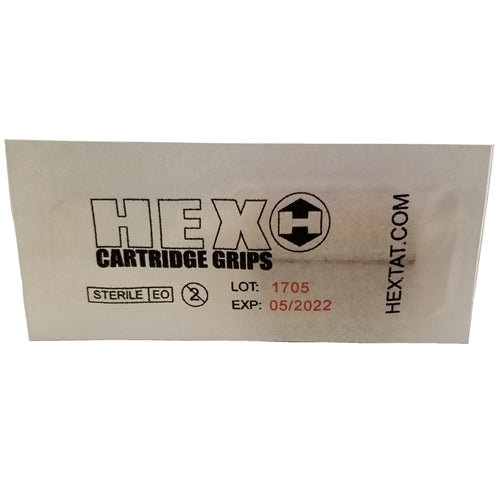 HEXTAT HEX 1.25" Disposable Non-Adjustable Cartridge Grips (Box of 10)