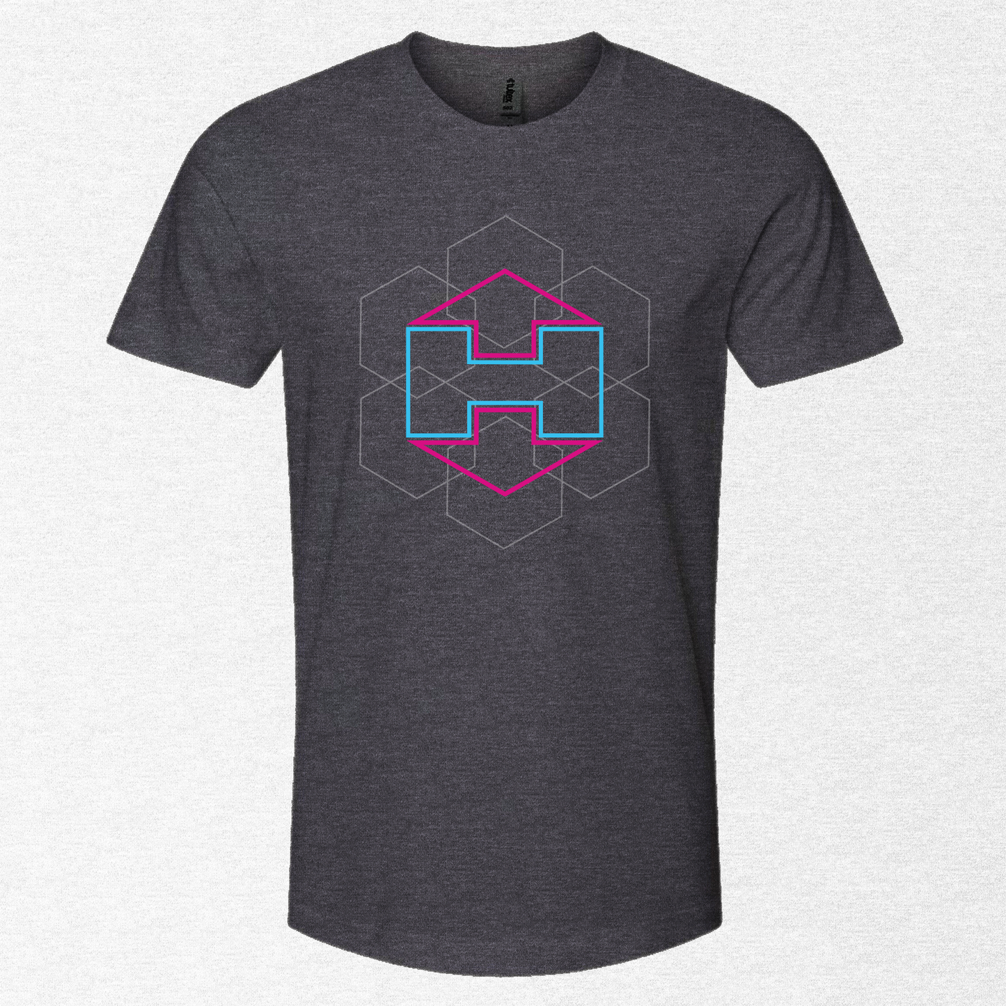 Geometric Hextat Badge Shirt - NEON
