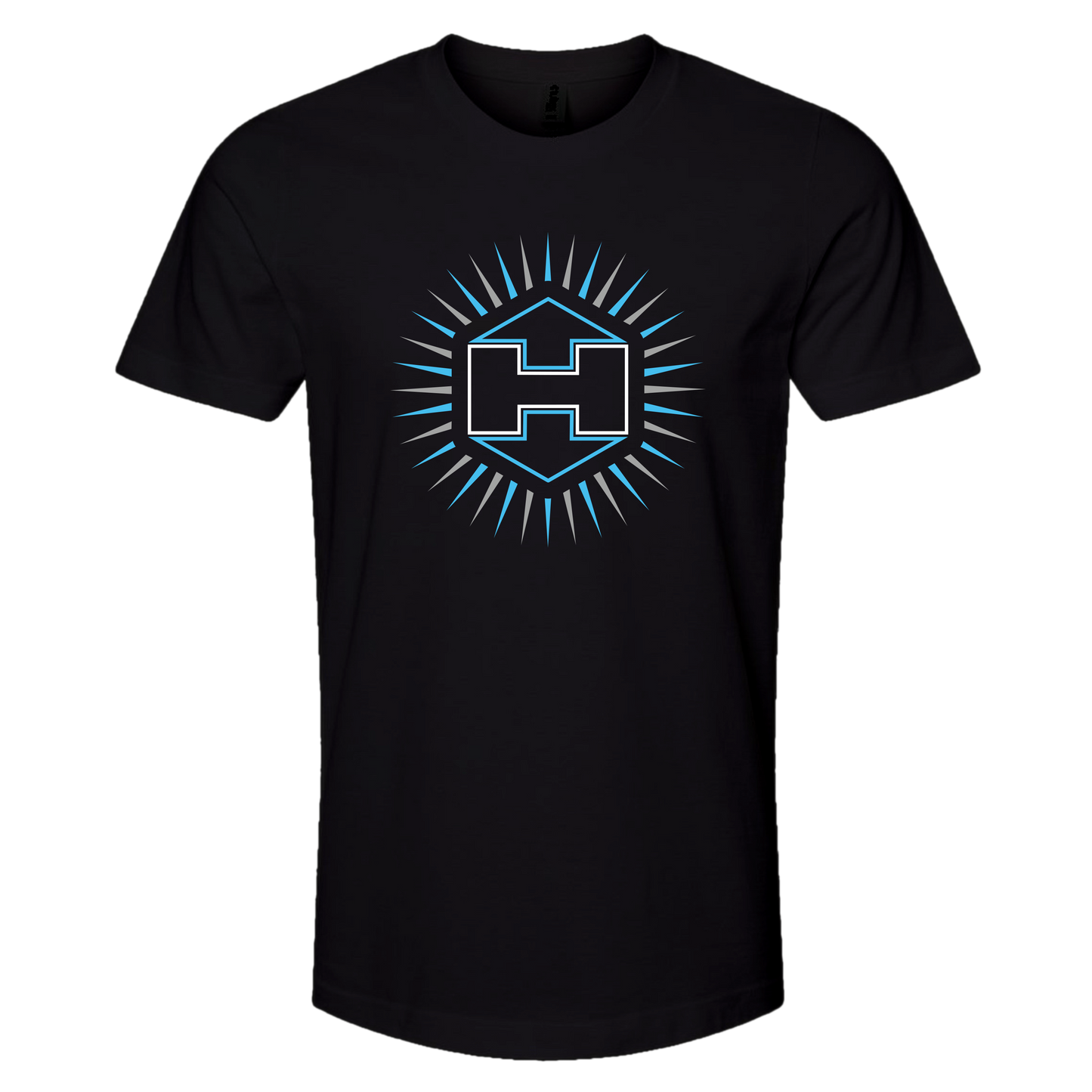 Hextat Badge Sunburst Shirt - Blue