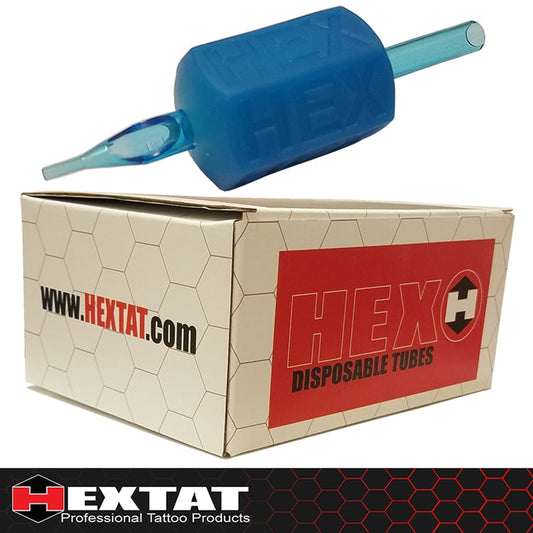 HEXTAT 1.25" HEX Disposable Tubes - Flat/Magnum Open Tip (Discontinued)